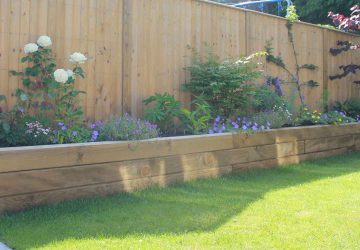 timber sleepers raised bed timber sleepers raised bed